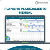 Planilha Planejamento Mensal de Atividades em Excel Loja das Planilhas